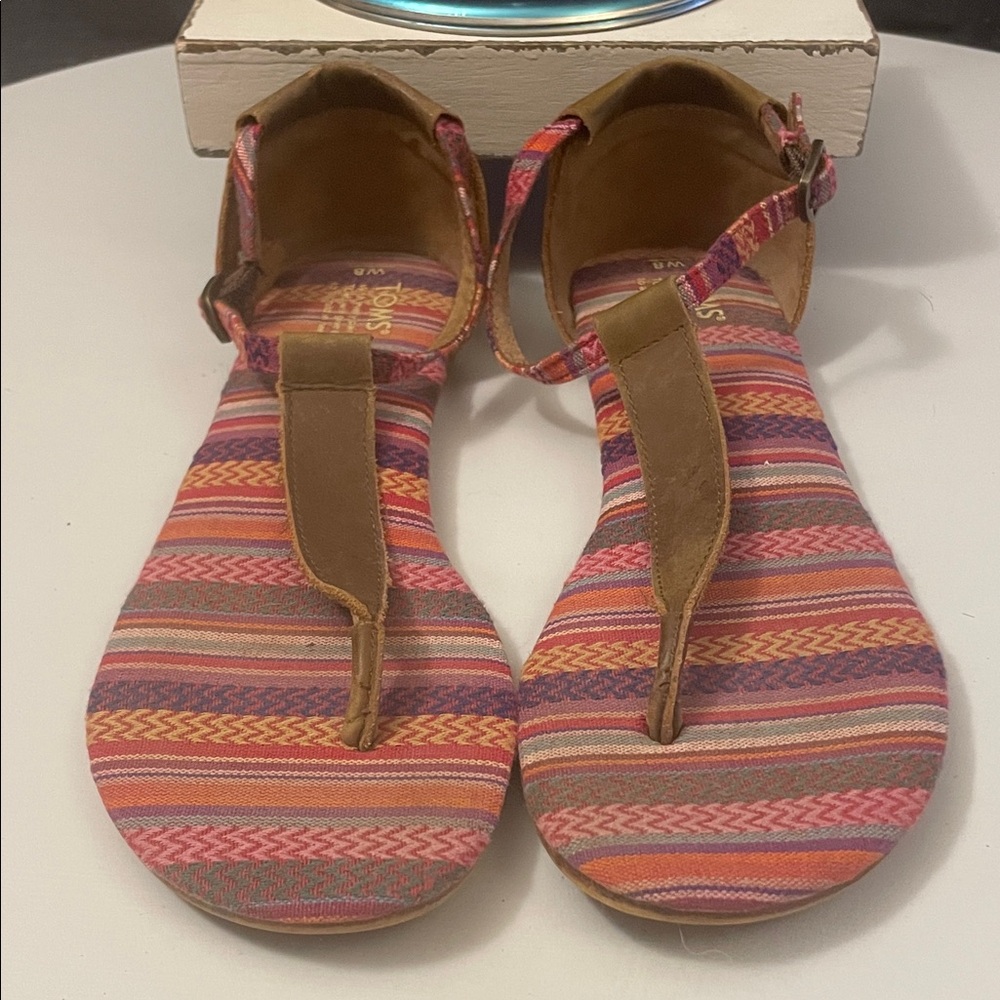 Toms Multicolor Striped Sandals
